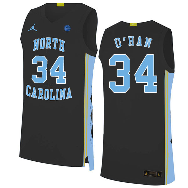 2020 Men #34 Robbie O'Han North Carolina Tar Heels College Basketball Jerseys Sale-Black